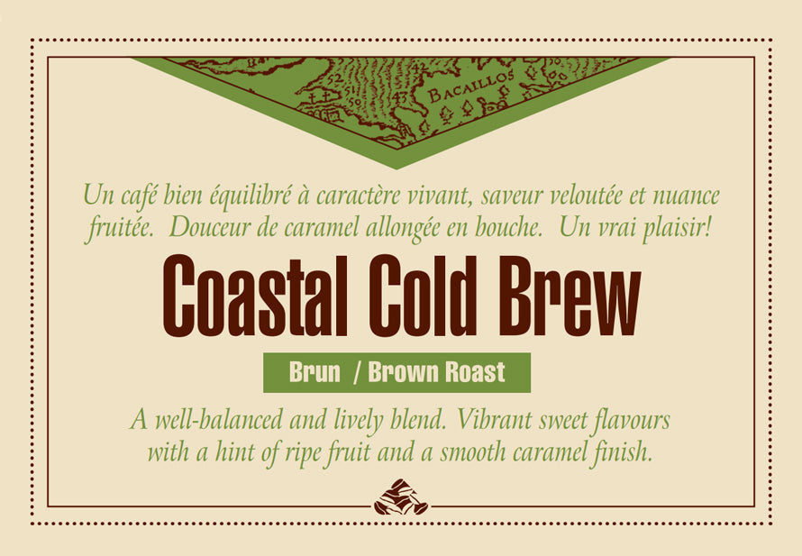 Cold brew coffee beans from Down East Coffee Roasters Coastal Cold Brew