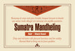 Sumatra Mandheling Down East coffee label