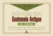 Guatemala Antigua Down East coffee label
