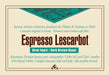 Espresso Lescarbot coffee label