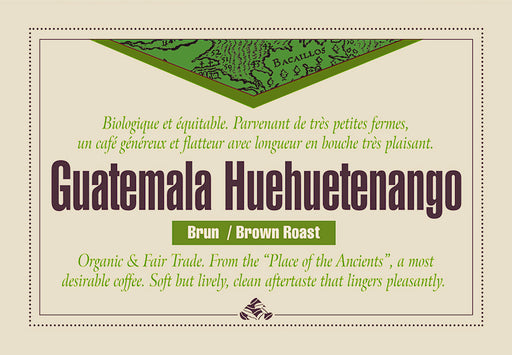 Guatemala Huehuetenango brown roast coffee